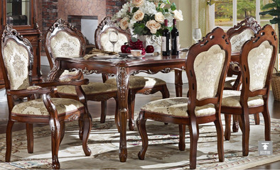 厂家供应 美式古典 美式餐厅扶手餐椅家具